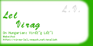 lel virag business card